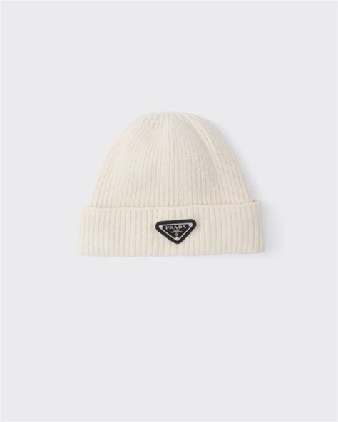 prada knit beanie|prada beanie white and pink.